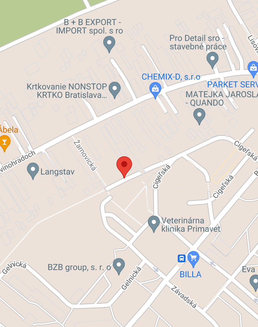 Screenshot of the location of the Backyard on Google Maps